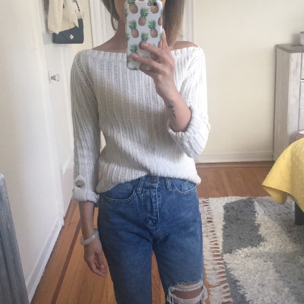 Tory Burch wide neck sweater